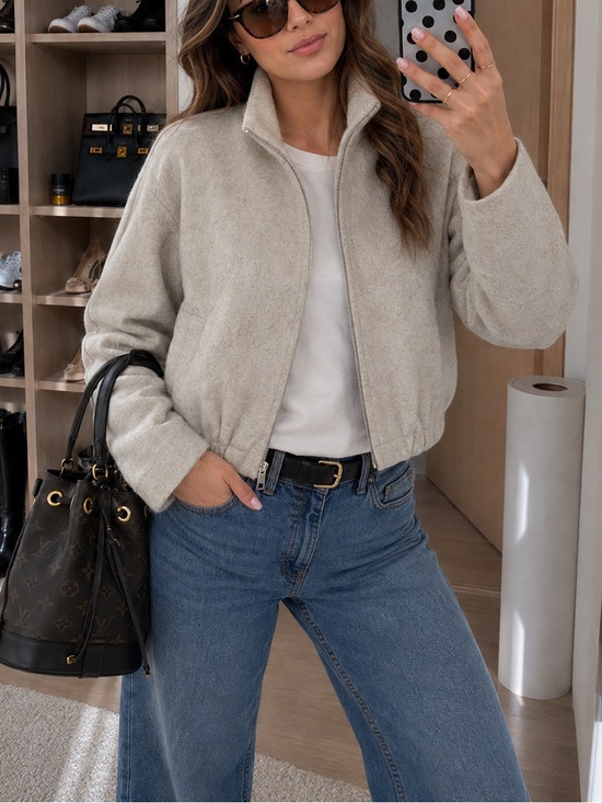Zara Jackets & Blazers - Zara NWT cream soft bomber jacket